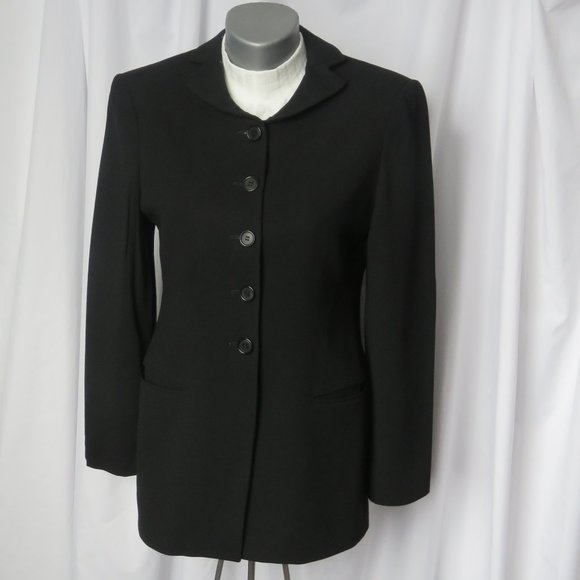 Vintage Giorgio Armani Label Womens Blazer Black - Picture 3 of 11